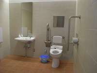 Wheelchair-accessible bathroom in Izunokuni Panorama Park