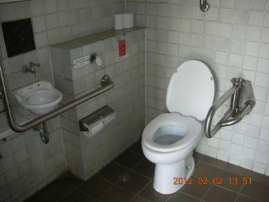 Wheelchair-accessible bathroom in Izu Animal Kingdom