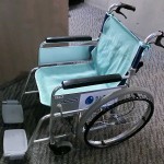Rental wheelchair in Umitamago Aquarium (Oita Marine Palece Aquarium)