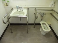 Wheelchair-accessible bathroom in Tanegashima Space Center (Space Museum)
