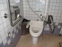 Wheelchair-accessible bathroom in Flower Park Kagoshima
