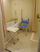 Wheelchair friendly 
bathroom