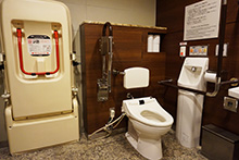 Restrooms equipped with 
ostomate facility