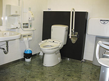Wheelchair accessible restroom