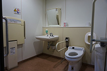 Restrooms accessible for wheelchairs
