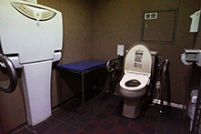 Wheelchair accessible restroom